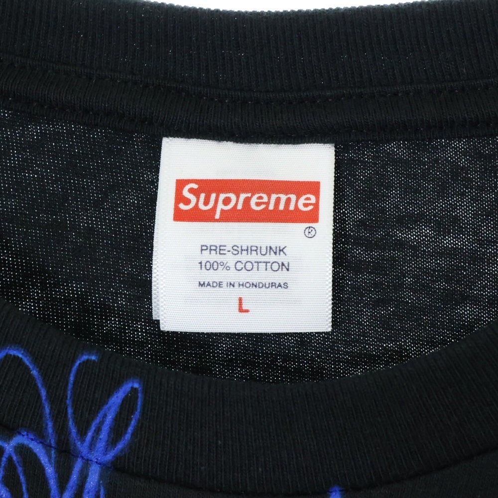 SUPREME(シュプリーム) 25SS Announcing Tee プリントロゴ クルーネック 半袖Tシャツ ブラック