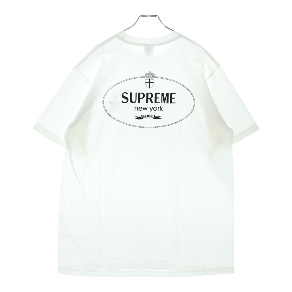 SUPREME(シュプリーム) 24AW CREST TEE クレストロゴプリント クルーネック半袖Tシャツカットソー ホワイト