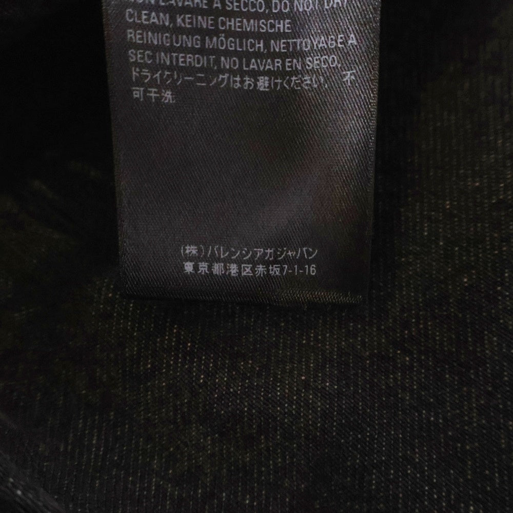 BALENCIAGA(バレンシアガ) Notre Dame Denim Jacket ノートルダム パックプリント デニムジャケット ブラック 646921 TBP47