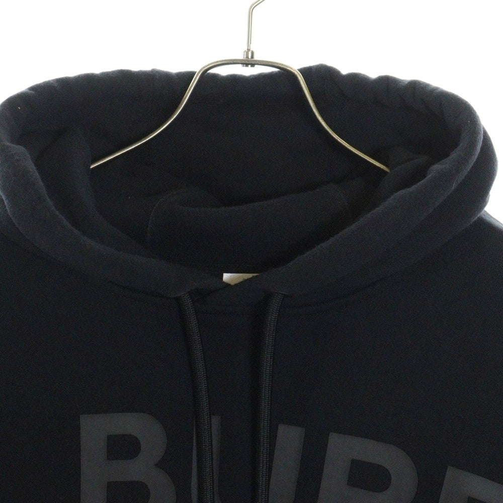 BURBERRY(バーバリー) HORSE FERRY ホースフェリー ロゴプリント プルオーバー スウェットパーカー フーディー ブラック 8028539