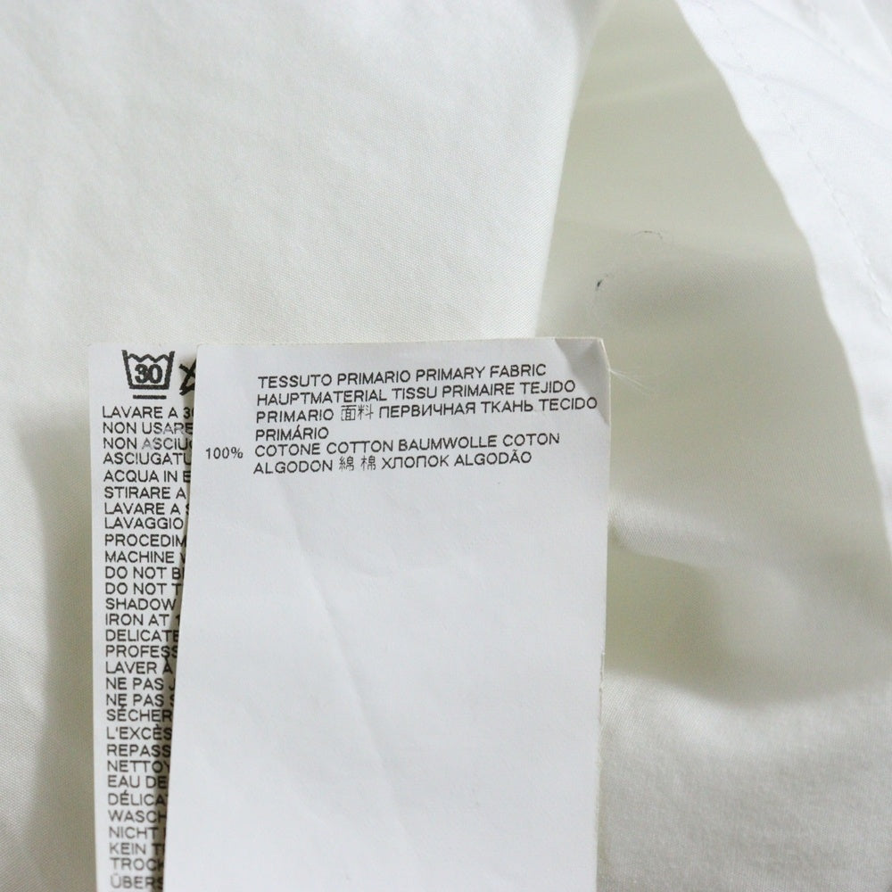 Maison Margiela 10(メゾン マルジェラ) 20AW SLIM FIT POPLIN SHIRT ガーメントダイ コットンポプリン スリム 長袖シャツ ホワイト S50DL0393 S39545
