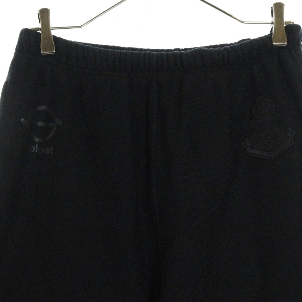 TAKAHIROMIYASHITA The SoloIst.(タカヒロミヤシタザソロイスト) 24SS jogger pant. ボーンパッチ ジョガーパンツ ブラック sc.0005bSS24