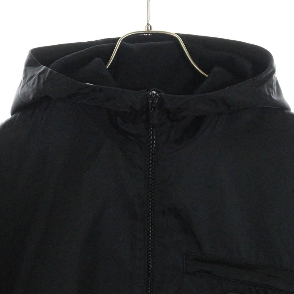 PRADA(プラダ) 14AW Re-Nylon リナイロン ジップアップパーカー トライアングル ロゴ ブラック UJL142 S202 11JE