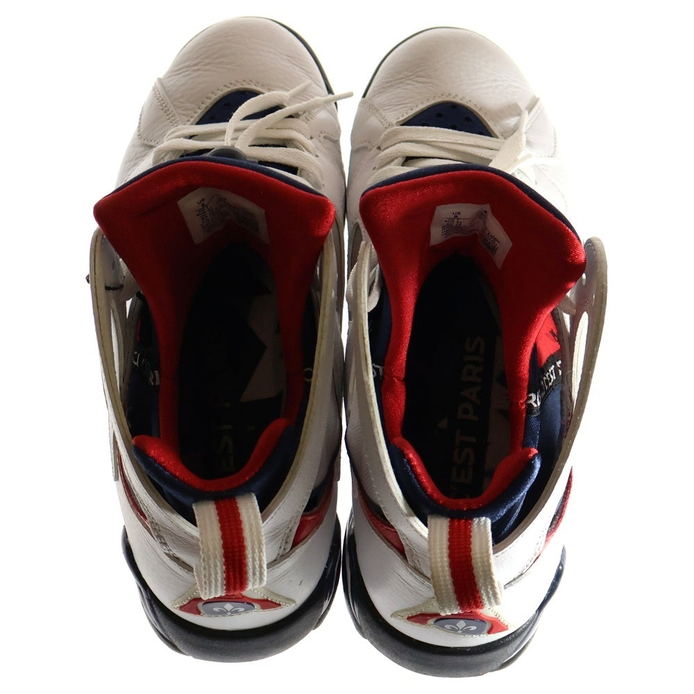 NIKE(ナイキ) ×PSG AIR JORDAN 7 RETRO BCFC パリサンジェルマン エアジョーダン7 レトロ ハイカットスニーカー ホワイト/レッド US8/26cm CZ0789-105