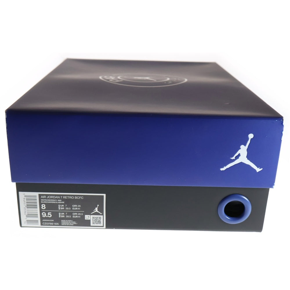NIKE(ナイキ) ×PSG AIR JORDAN 7 RETRO BCFC パリサンジェルマン エアジョーダン7 レトロ ハイカットスニーカー ホワイト/レッド US8/26cm CZ0789-105
