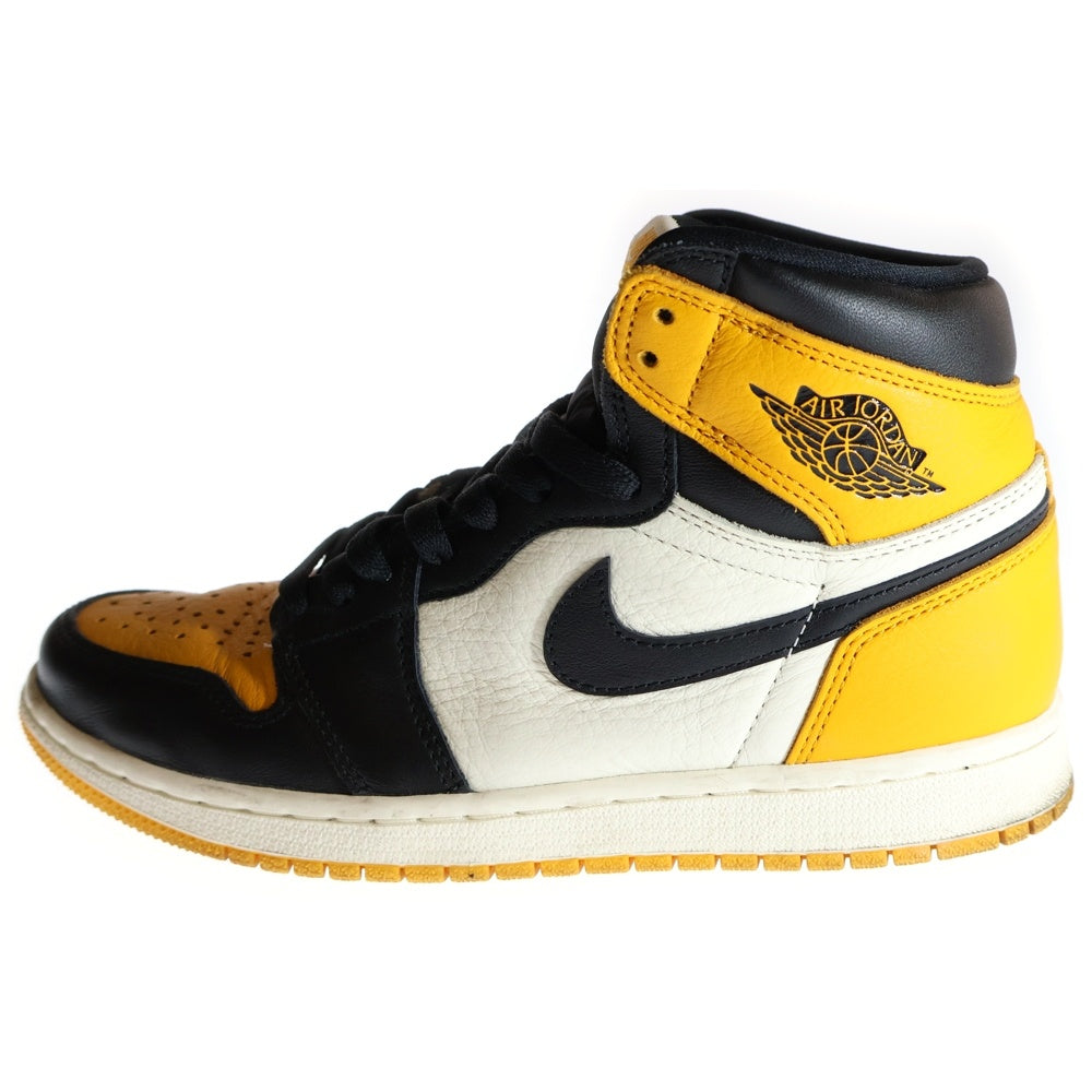NIKE(ナイキ) AIR JORDAN 1 RETRO HIGH OG TAXI エアジョーダン1 レトロ タクシー ハイカットスニーカー イエロー/ホワイト/ブラック US7.5/25.5cm 555088-711