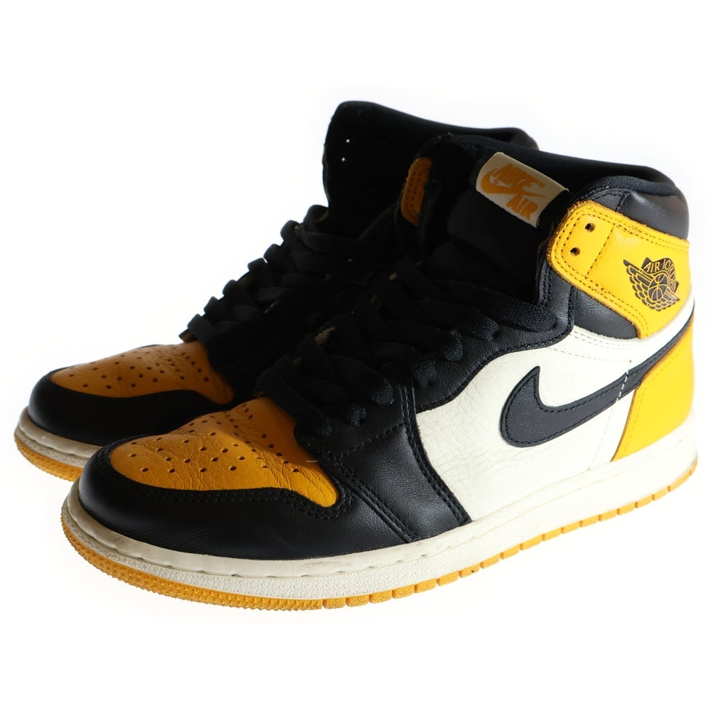 NIKE(ナイキ) AIR JORDAN 1 RETRO HIGH OG TAXI エアジョーダン1 レトロ タクシー ハイカットスニーカー イエロー/ホワイト/ブラック US7.5/25.5cm 555088-711