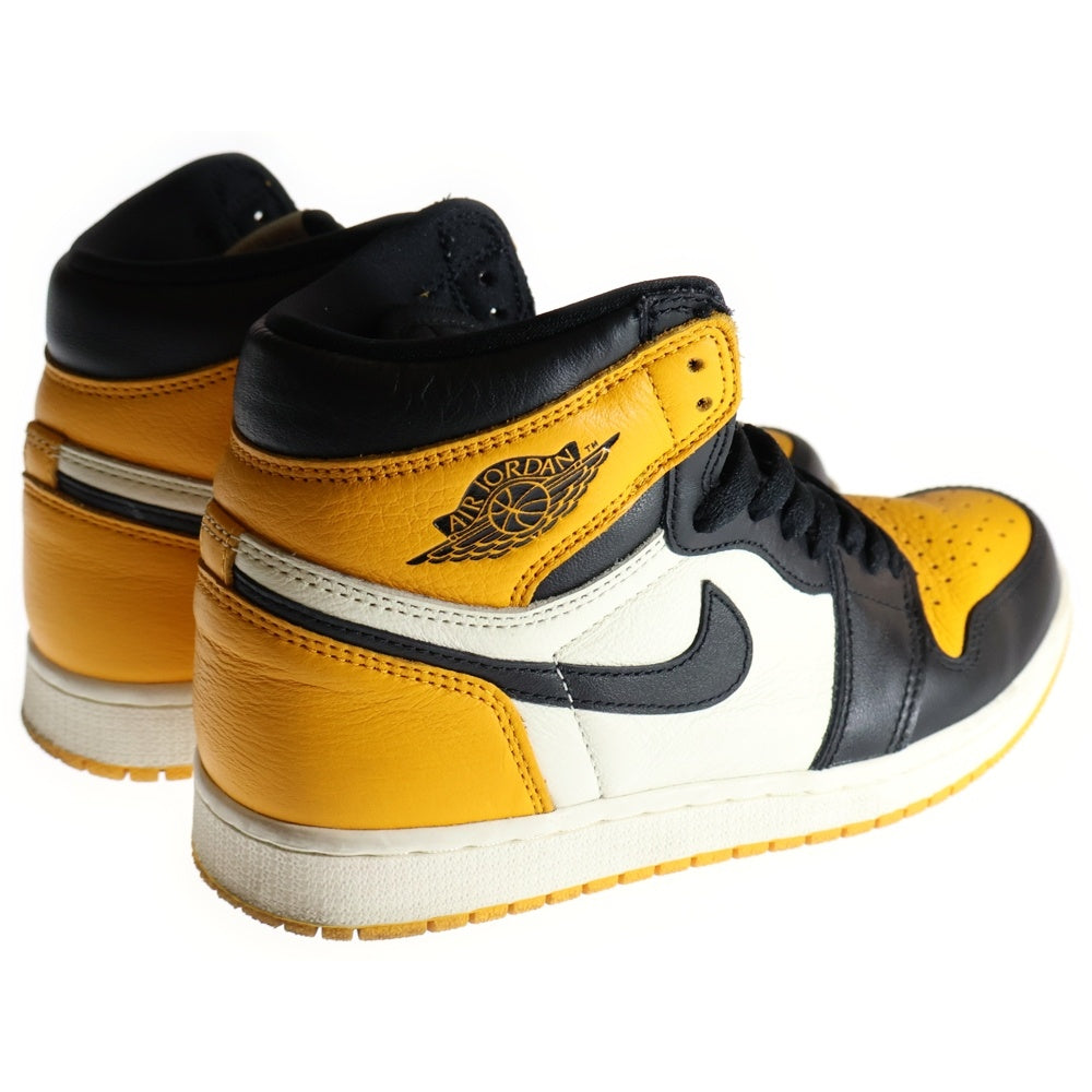 NIKE(ナイキ) AIR JORDAN 1 RETRO HIGH OG TAXI エアジョーダン1 レトロ タクシー ハイカットスニーカー イエロー/ホワイト/ブラック US7.5/25.5cm 555088-711