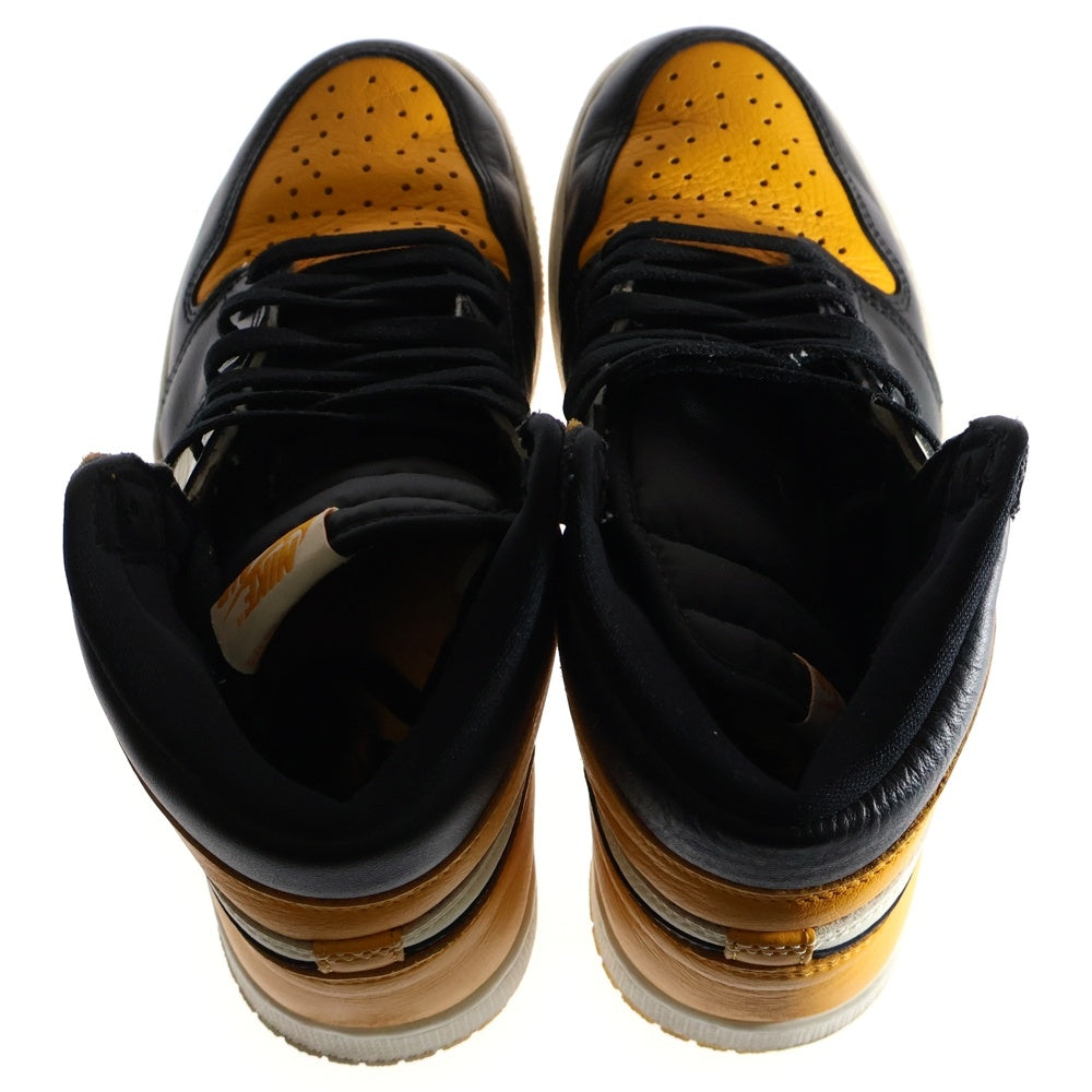 NIKE(ナイキ) AIR JORDAN 1 RETRO HIGH OG TAXI エアジョーダン1 レトロ タクシー ハイカットスニーカー イエロー/ホワイト/ブラック US7.5/25.5cm 555088-711