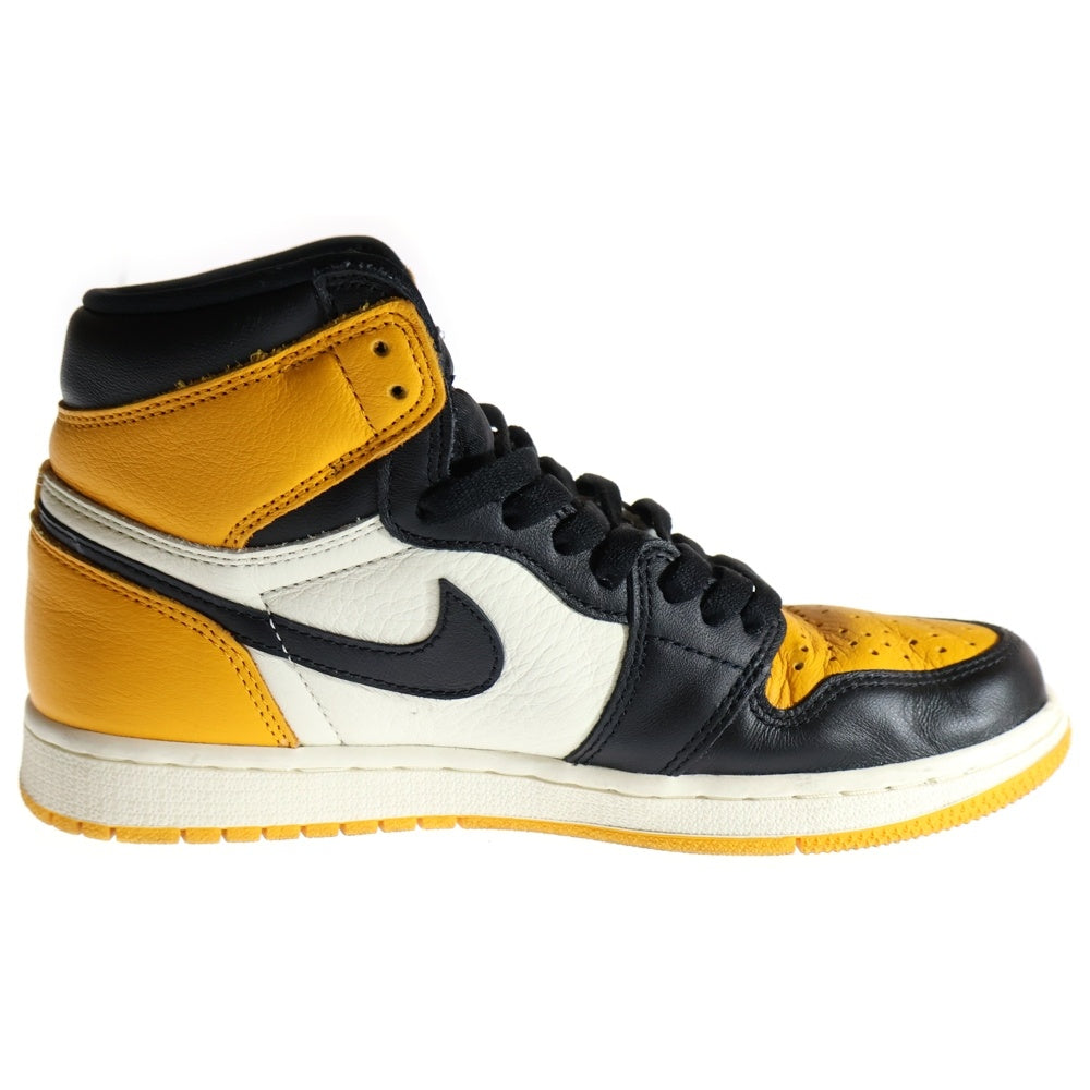 NIKE(ナイキ) AIR JORDAN 1 RETRO HIGH OG TAXI エアジョーダン1 レトロ タクシー ハイカットスニーカー イエロー/ホワイト/ブラック US7.5/25.5cm 555088-711