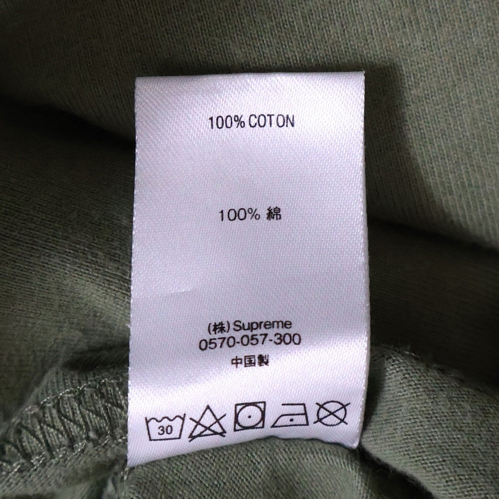 SUPREME(シュプリーム) 20AW Woven Label L/S Top ウーブンラベル 長袖Tシャツ カーキ