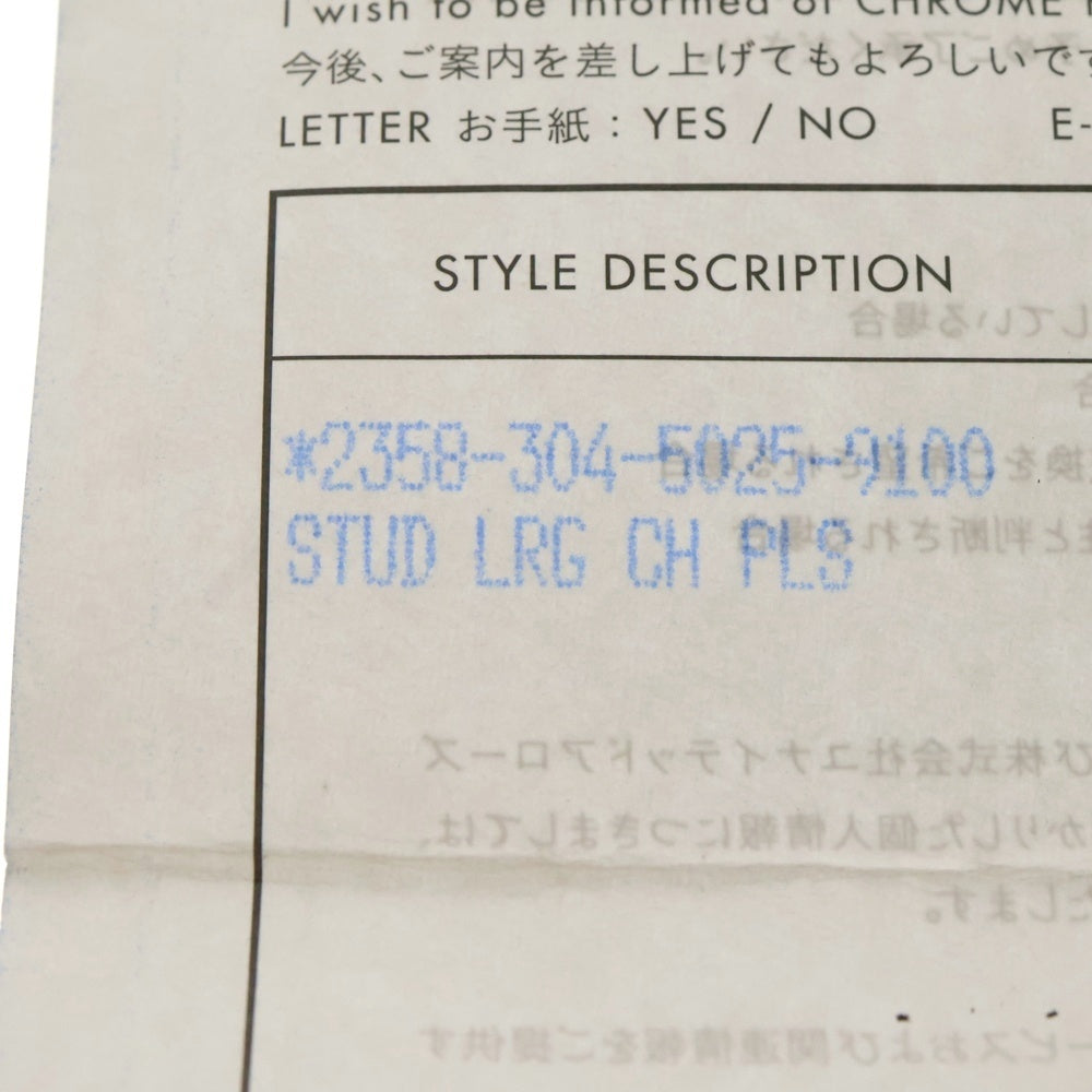 CHROME HEARTS(クロムハーツ) STUD LRG CH PLS #4 スタッド ラージ CHプラス ピアス シルバー