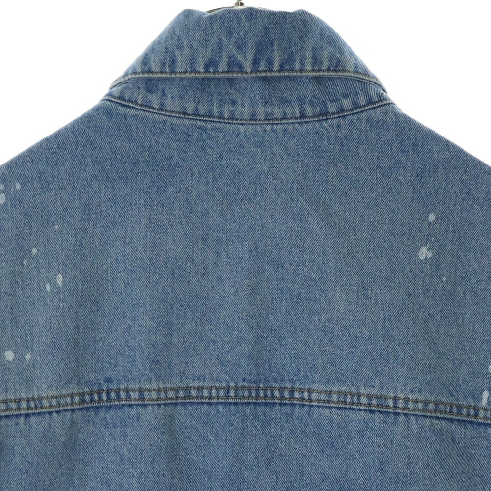 OFF-WHITE(オフホワイト) 23SS Oversized Splatter-Detailed Buttoned Denim Jacket オーバーサイズ スプラッターディテール ボタン デニム トラッカージャケット OMYE083S23DEN001