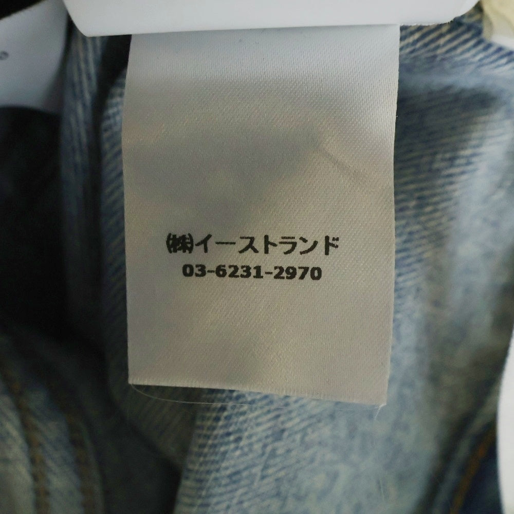 OFF-WHITE(オフホワイト) 23SS Oversized Splatter-Detailed Buttoned Denim Jacket オーバーサイズ スプラッターディテール ボタン デニム トラッカージャケット OMYE083S23DEN001