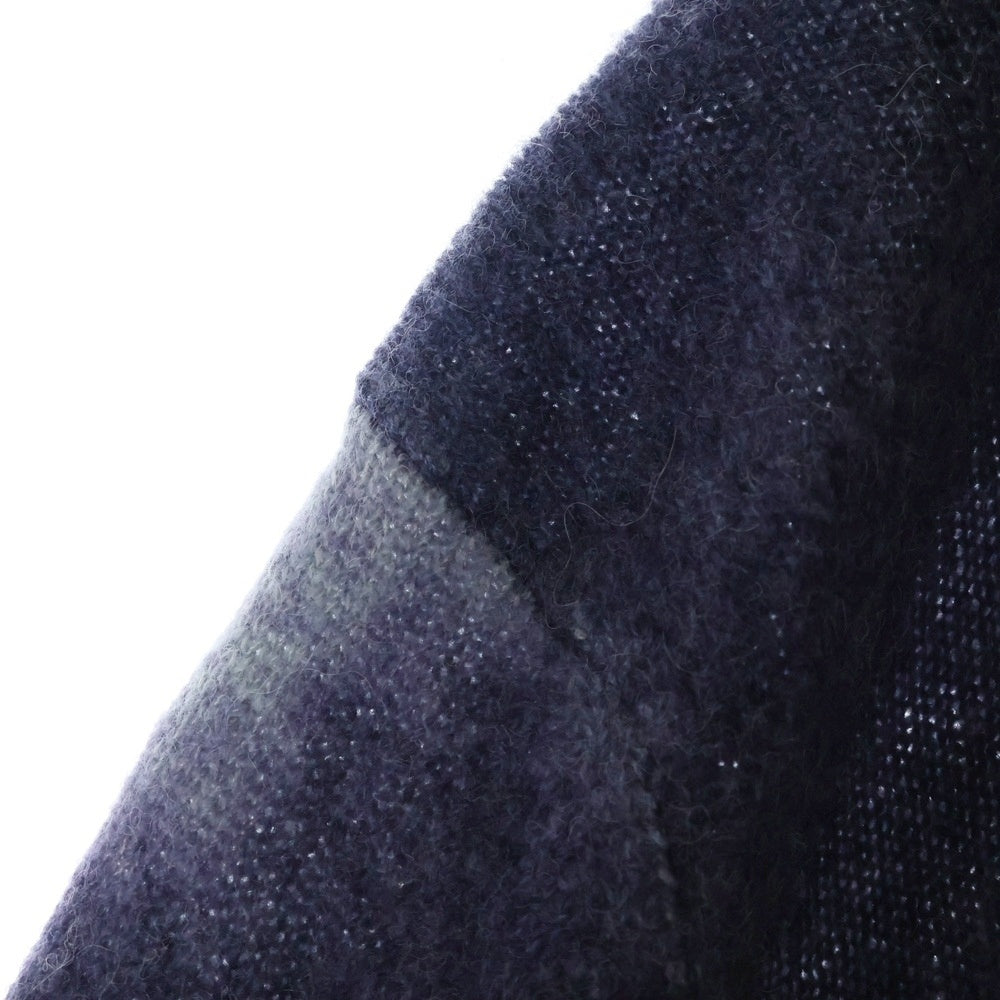 HERMES(エルメス) 24AW Reflets Equestres ルフレ グラデーション カシミヤ混 タートルネック ニットセーター パープル