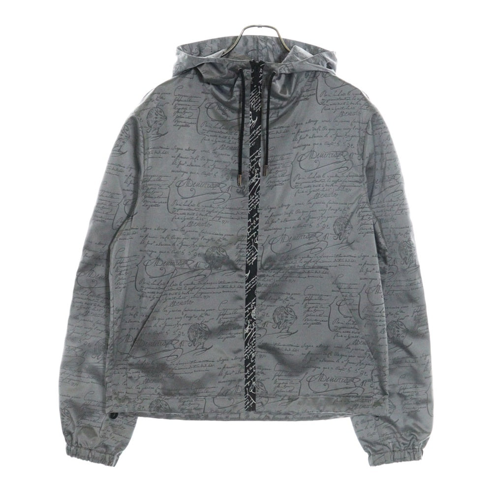 Berluti(ベルルッティ) カリグラフィ ナイロン ジップアップパーカー ジャケット グレー R17OBU71PAEF