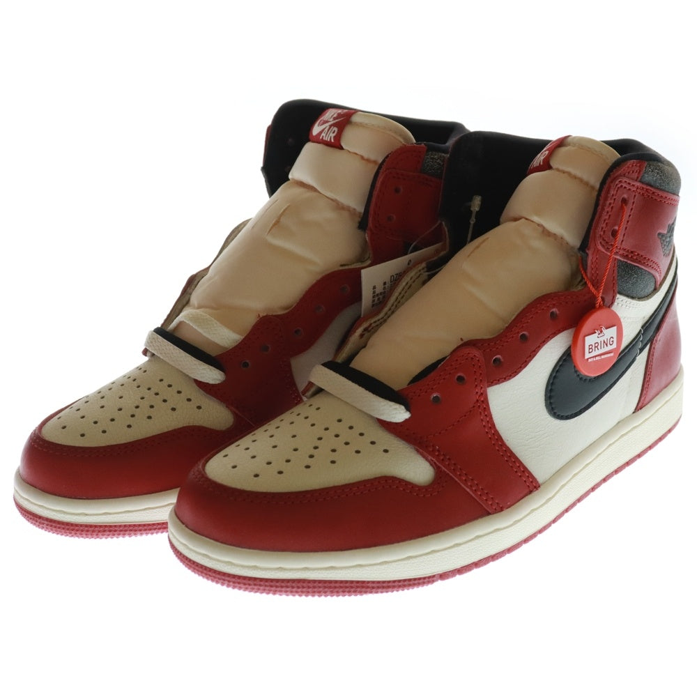 NIKE(ナイキ) AIR JORDAN 1 HIGH OG CHICAGO LOST & FOUND エアジョーダン1 シカゴ ロストアンドファウンド ハイカットスニーカー レッド/ホワイト US8/26cm DZ5485-612