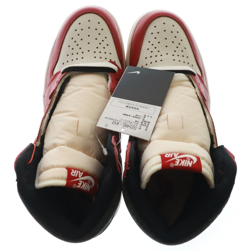 NIKE(ナイキ) AIR JORDAN 1 HIGH OG CHICAGO LOST & FOUND エアジョーダン1 シカゴ ロストアンドファウンド ハイカットスニーカー レッド/ホワイト US8/26cm DZ5485-612