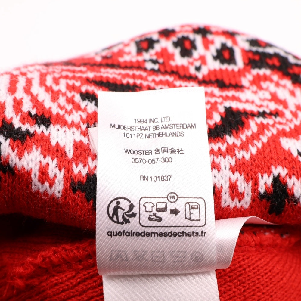 SUPREME(シュプリーム) 24AW Bandana Big Logo Beanie バンダナ ビッグボックスロゴ ビーニー ニットキャップ 帽子 レッド