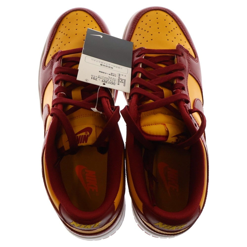 NIKE(ナイキ) DUNK LOW RETRO MIDAS GOLD ダンク レトロ マイダス ローカットスニーカー イエロー/レッド US8/26cm DD1391-701