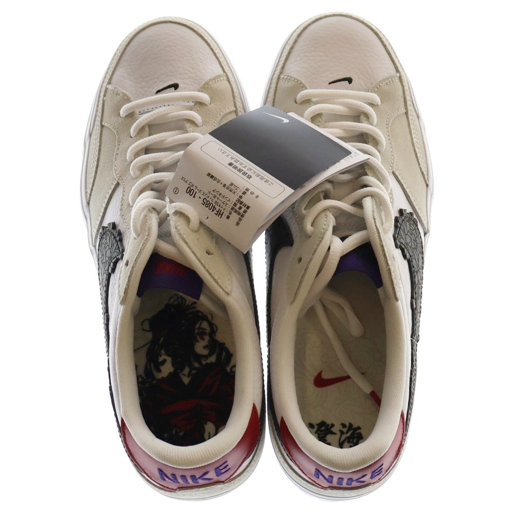NIKE SB(ナイキエスビー) ×Sky Brown WMNS ZOOM POGO PLUS QS スカイ ブラウン ウィメンズ ズーム ポゴ プラス ローカットスニーカー ホワイト US9.5/26.5cm HF4085-100