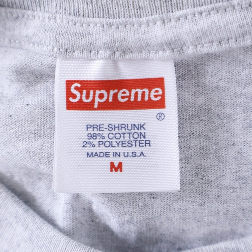 SUPREME(シュプリーム) 23AW Box Log Tee カモフラ ボックスロゴ クルーネック半袖Tシャツ カットソー グレー