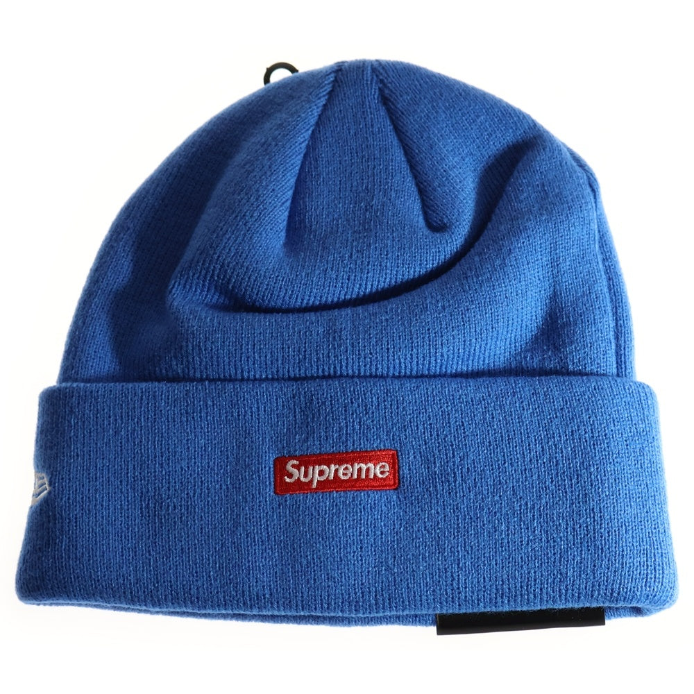 SUPREME(シュプリーム) 24AW ×NEW ERA S Logo Beanie ニューエラ エスロゴ ビーニー ニットキャップ 帽子 ブルー
