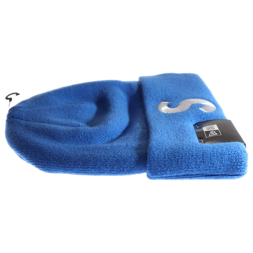 SUPREME(シュプリーム) 24AW ×NEW ERA S Logo Beanie ニューエラ エスロゴ ビーニー ニットキャップ 帽子 ブルー