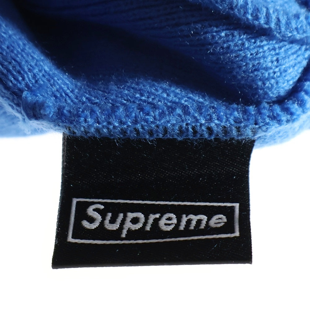 SUPREME(シュプリーム) 24AW ×NEW ERA S Logo Beanie ニューエラ エスロゴ ビーニー ニットキャップ 帽子 ブルー