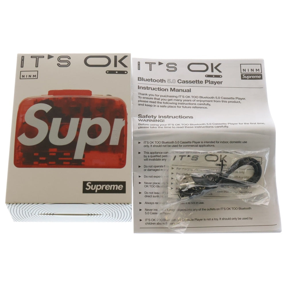 SUPREME(シュプリーム) 22SS It S Ok Too Cassette Player イッツ オーケー トゥー カセットプレーヤー ラジオチューナー レッド