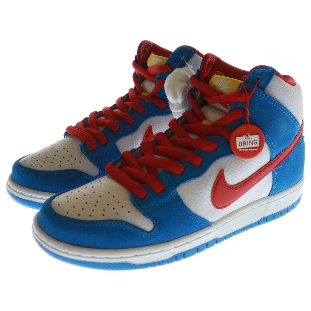 NIKE SB(ナイキエスビー) DUNK HIGH DORAEMON ダンク ドラえもん ハイカットスニーカー ブルー/レッド US8/26cm CI2692-400