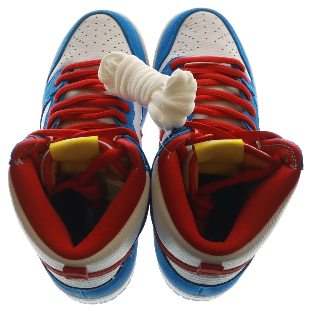 NIKE SB(ナイキエスビー) DUNK HIGH DORAEMON ダンク ドラえもん ハイカットスニーカー ブルー/レッド US8/26cm CI2692-400
