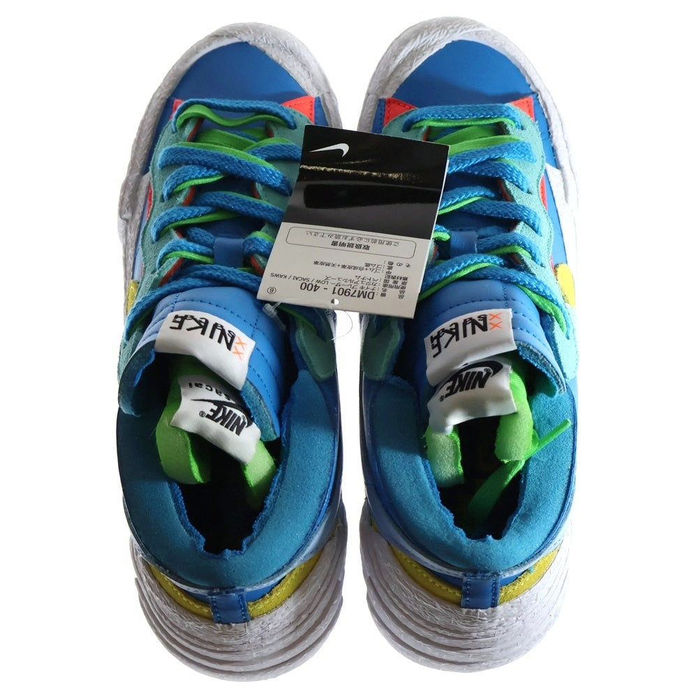 NIKE(ナイキ) ×sacai ×KAWS BALAZER LOW サカイ カウズ ブレザー ローカットスニーカー ブルー US8/26cm DM7901-400