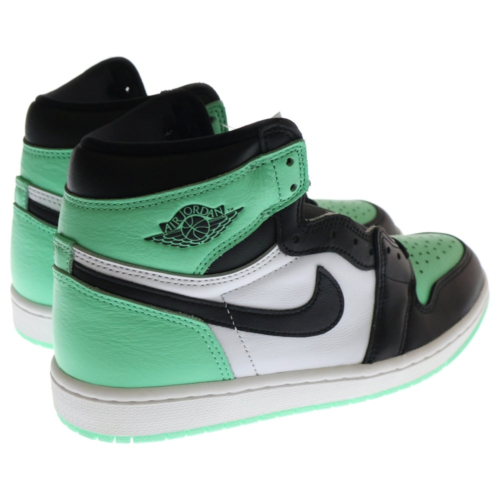 NIKE(ナイキ) AIR JORDAN 1 HIGH OG GREEN GLOW エアジョーダン1 グリーングロー ハイカットスニーカー グリーン US8/26cm DZ5485-130