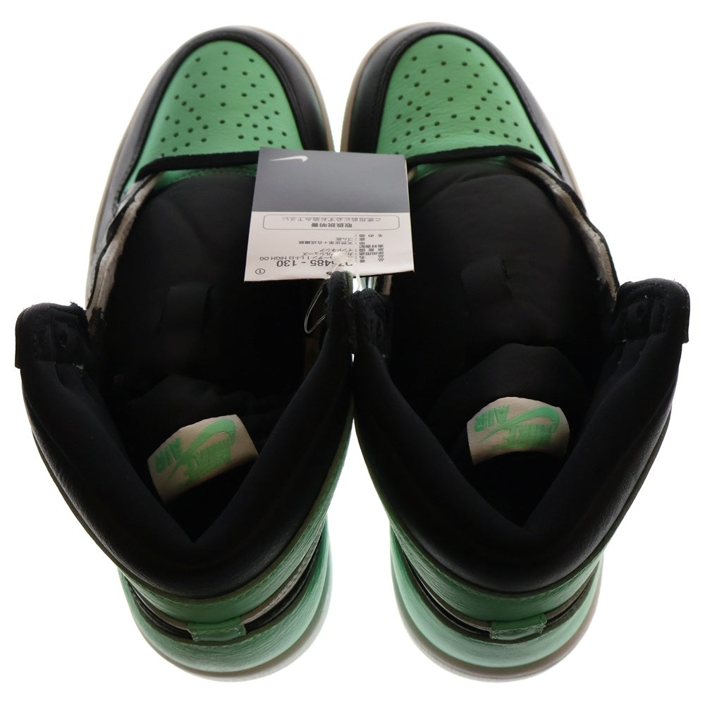 NIKE(ナイキ) AIR JORDAN 1 HIGH OG GREEN GLOW エアジョーダン1 グリーングロー ハイカットスニーカー グリーン US8/26cm DZ5485-130
