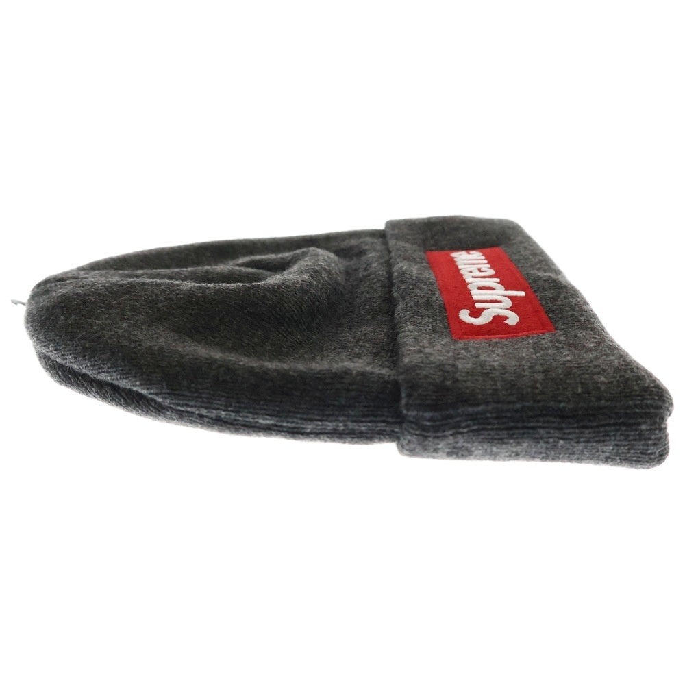 SUPREME(シュプリーム) 24AW ×NEW ERA Box Logo Beanie ニューエラ ボックスロゴ ビーニー ニットキャップ 帽子 チャコールグレー