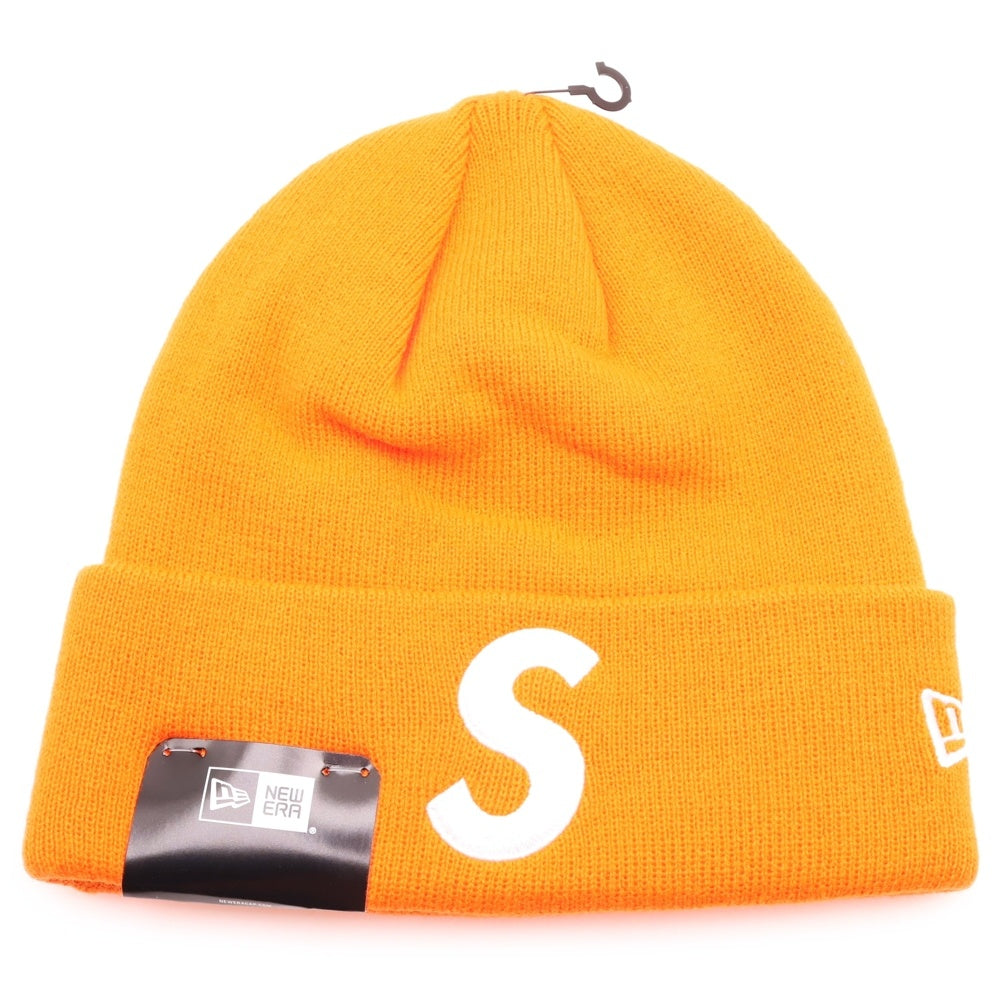 SUPREME(シュプリーム) 24AW ×NEW ERA S Logo Beanie ニューエラ エスロゴ ビーニー ニットキャップ 帽子 オレンジ