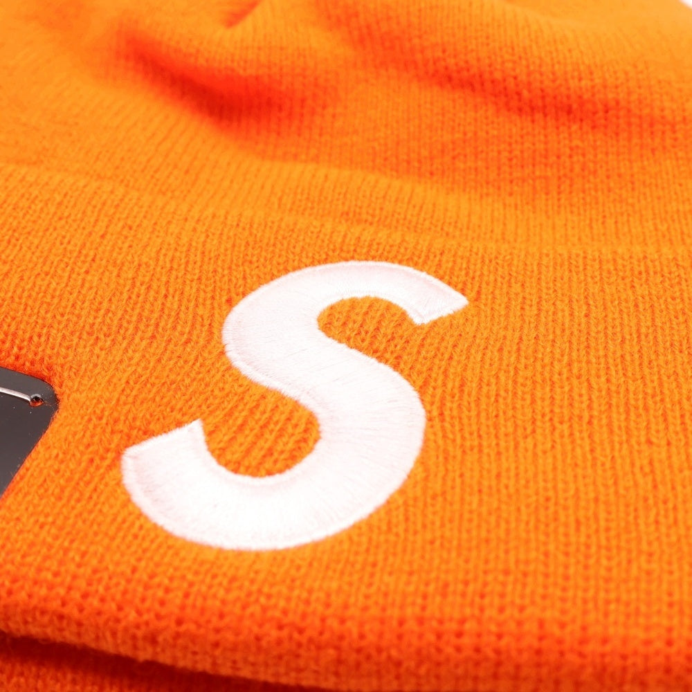 SUPREME(シュプリーム) 24AW ×NEW ERA S Logo Beanie ニューエラ エスロゴ ビーニー ニットキャップ 帽子 オレンジ