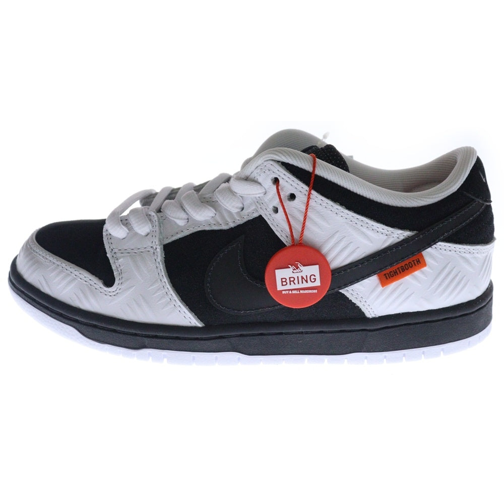 NIKE SB(ナイキエスビー) ×TIGHTBOOTH DUNK LOW PRO QS タイトブース エスビーダンク ローカットスニーカー ホワイト/ブラック US8/26cm FD2629-100