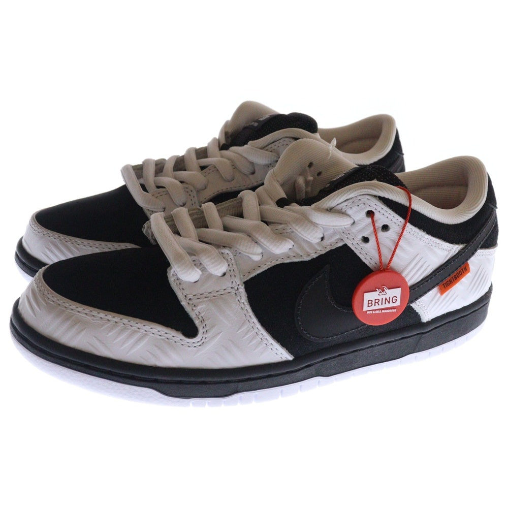 NIKE SB(ナイキエスビー) ×TIGHTBOOTH DUNK LOW PRO QS タイトブース エスビーダンク ローカットスニーカー ホワイト/ブラック US8/26cm FD2629-100