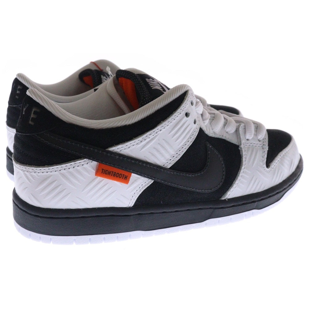 NIKE SB(ナイキエスビー) ×TIGHTBOOTH DUNK LOW PRO QS タイトブース エスビーダンク ローカットスニーカー ホワイト/ブラック US8/26cm FD2629-100