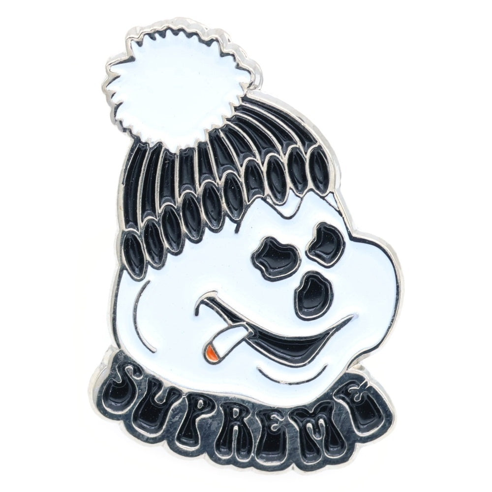 SUPREME(シュプリーム) 21AW Snowman Pin スノーマン ピン バッジ ホワイト