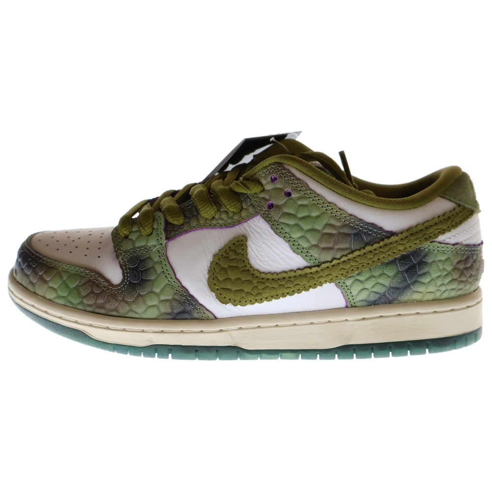 NIKE SB(ナイキエスビー) ×Alexis Sablone DUNK LOW PRO White and Pacific Moss ダンク ロー プロ ホワイト アンド パシフィックモス ローカットスニーカー US8/26cm HJ3386-300