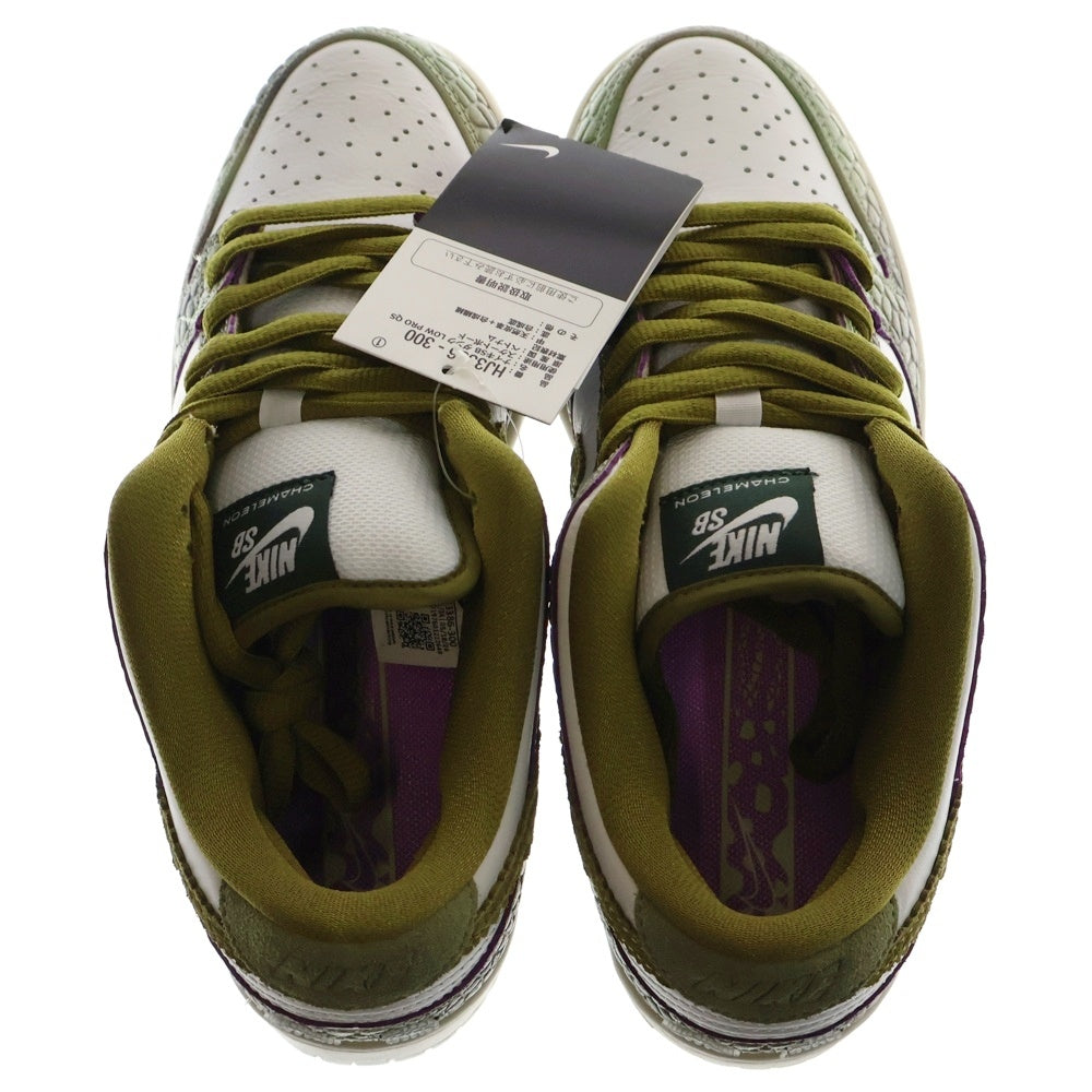 NIKE SB(ナイキエスビー) ×Alexis Sablone DUNK LOW PRO White and Pacific Moss ダンク ロー プロ ホワイト アンド パシフィックモス ローカットスニーカー US8/26cm HJ3386-300