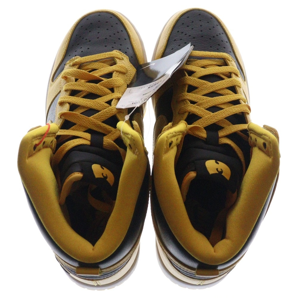 NIKE(ナイキ) DUNK HI RETRO PRM WU-TANG CLAN ダンク ハイ レトロ ウータンクラン ハイカット スニーカー イエロー/ブラック US8/26cm HJ4320-001