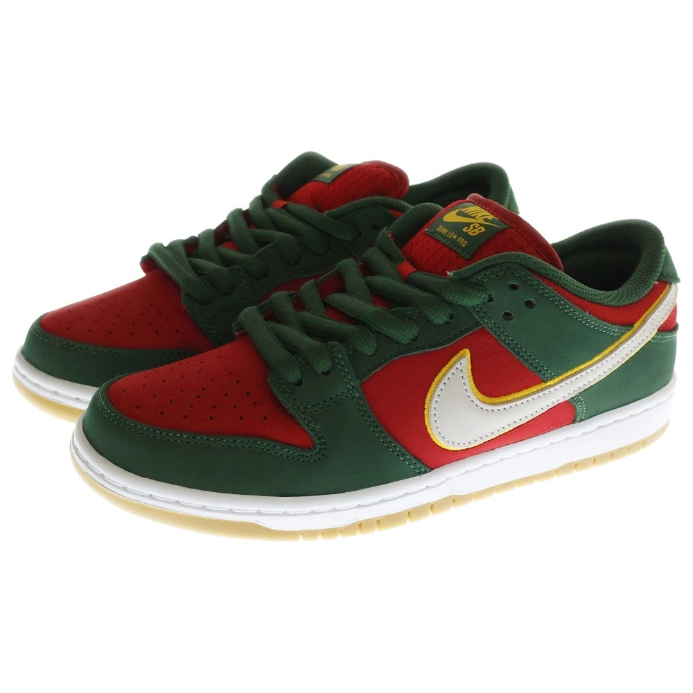 NIKE SB(ナイキエスビー) DUNK LOW Seattle Supersonics ダンク シアトル スーパーソニックス ローカットスニーカー レッド/グリーン US8/26cm FZ1287-300