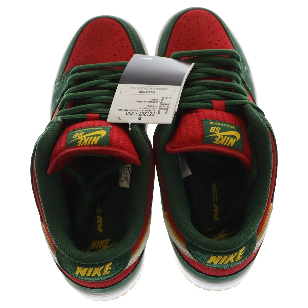 NIKE SB(ナイキエスビー) DUNK LOW Seattle Supersonics ダンク シアトル スーパーソニックス ローカットスニーカー レッド/グリーン US8/26cm FZ1287-300