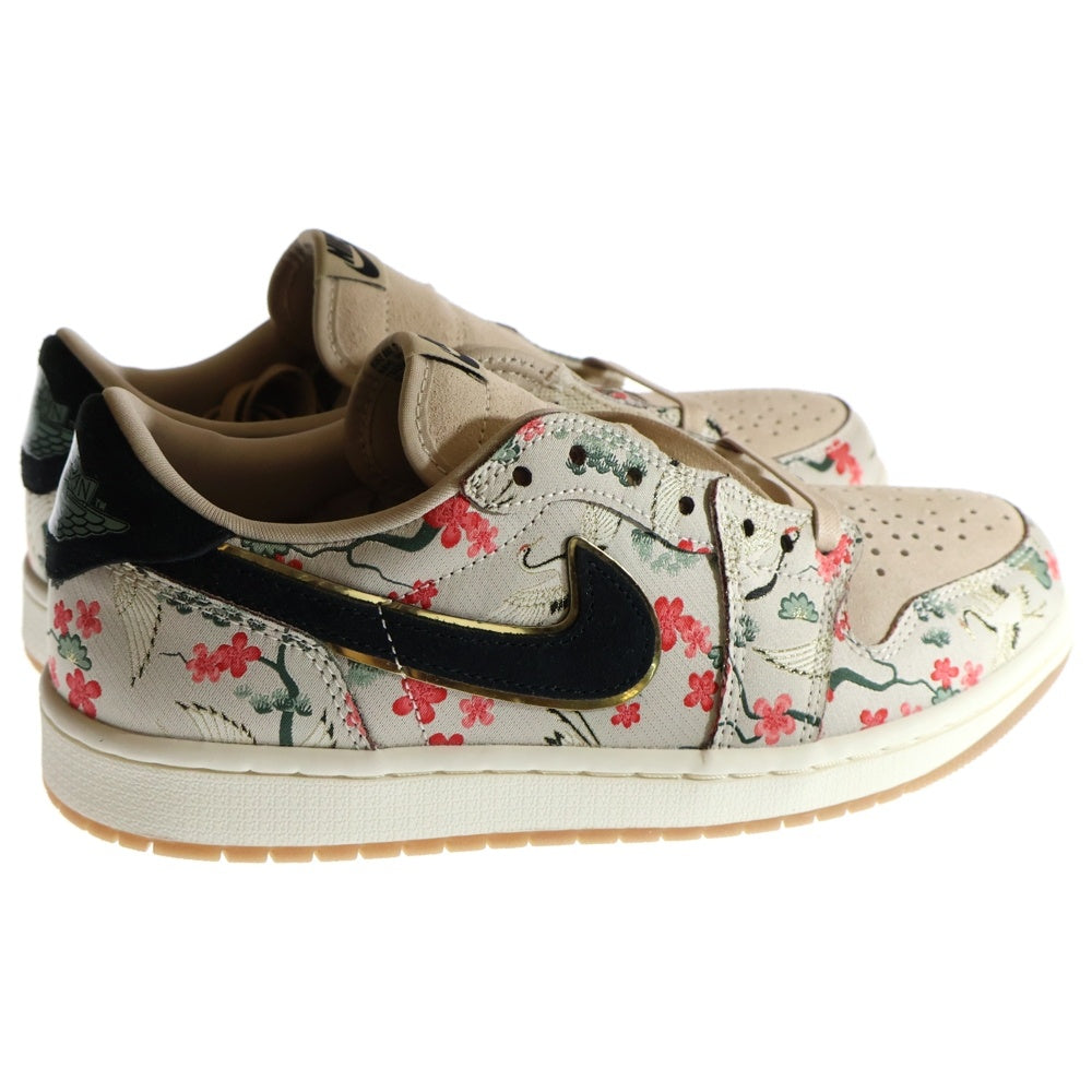 NIKE(ナイキ) ×RUI HACIMURA AIR JORDAN 1 RETRO LOW OG エアジョーダン1 八村 塁 ローカットスニーカー ベージュ US8/26cm HV8293-100