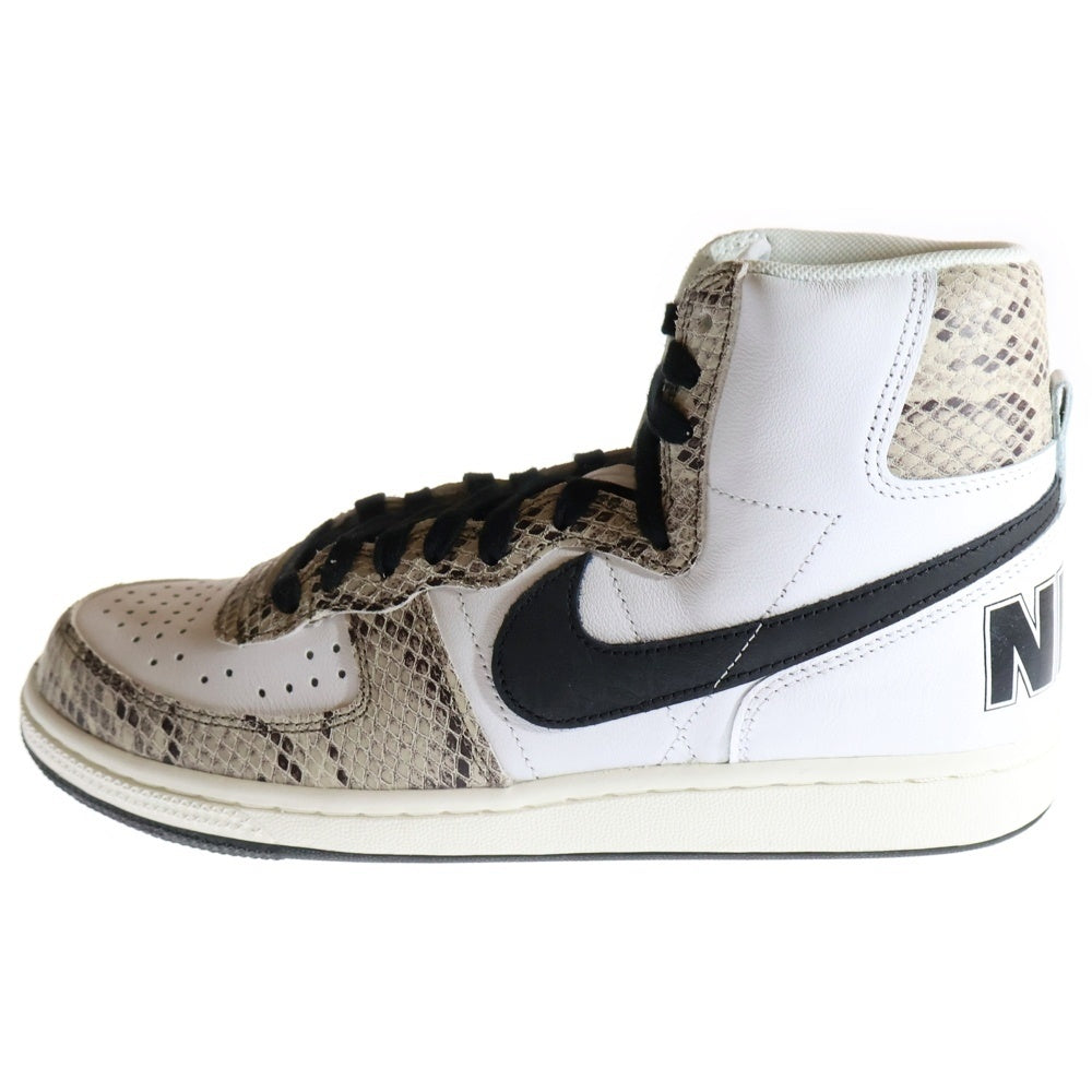 NIKE(ナイキ) TERMINATOR HIGH COCOA SNAKE ターミネーター ココアスネーク 白蛇 ハイカットスニーカー ホワイト/ブラック US8/26cm FB1318-100