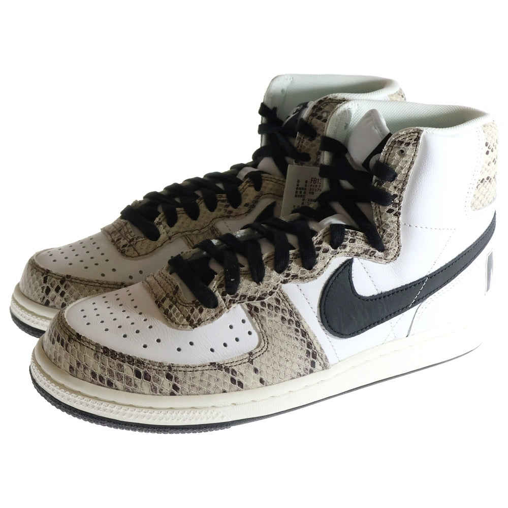 NIKE(ナイキ) TERMINATOR HIGH COCOA SNAKE ターミネーター ココアスネーク 白蛇 ハイカットスニーカー ホワイト/ブラック US8/26cm FB1318-100